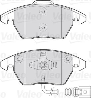 Valeo 301635 - Kit pastiglie freno, Freno a disco www.autoricambit.com