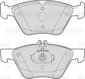 Valeo 301636 - Kit pastiglie freno, Freno a disco www.autoricambit.com