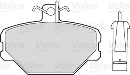 Valeo 670095 - Kit pastiglie freno, Freno a disco www.autoricambit.com