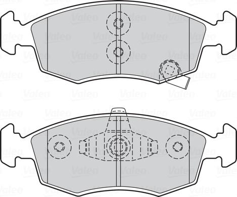 Valeo 301045 - Kit pastiglie freno, Freno a disco www.autoricambit.com