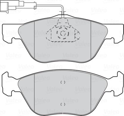 Valeo 301065 - Kit pastiglie freno, Freno a disco www.autoricambit.com