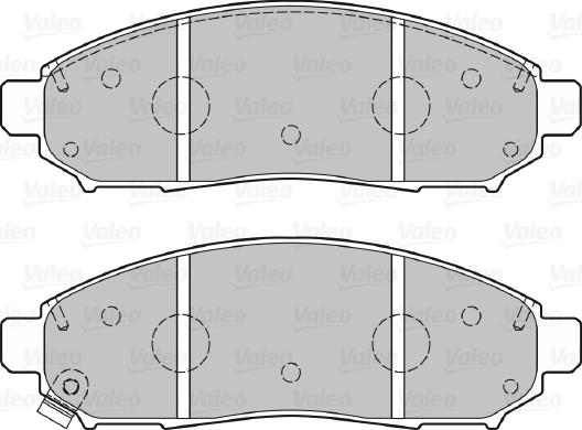 Valeo 301140 - Kit pastiglie freno, Freno a disco www.autoricambit.com