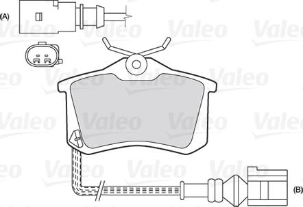 Valeo 301180 - Kit pastiglie freno, Freno a disco www.autoricambit.com