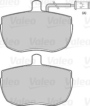 Valeo 301129 - Kit pastiglie freno, Freno a disco www.autoricambit.com