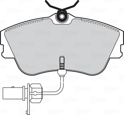 Valeo 301814 - Kit pastiglie freno, Freno a disco www.autoricambit.com