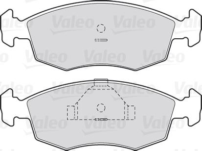 Valeo 301335 - Kit pastiglie freno, Freno a disco www.autoricambit.com