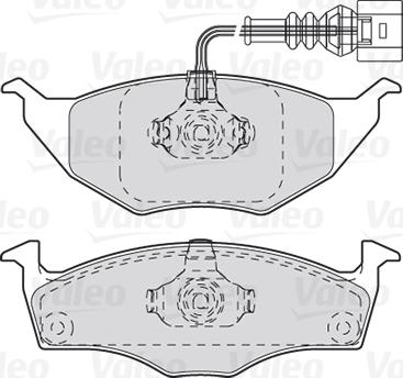 Valeo 301734 - Kit pastiglie freno, Freno a disco www.autoricambit.com