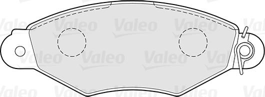 Valeo 301726 - Kit pastiglie freno, Freno a disco www.autoricambit.com