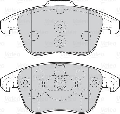 Valeo 302099 - Kit pastiglie freno, Freno a disco www.autoricambit.com