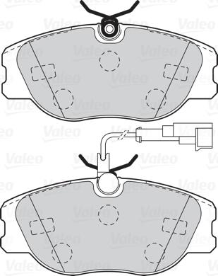 Valeo 302091 - Kit pastiglie freno, Freno a disco www.autoricambit.com