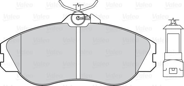 Valeo 302011 - Kit pastiglie freno, Freno a disco www.autoricambit.com