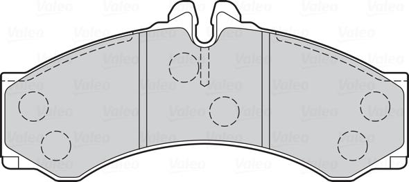 Valeo 302089 - Kit pastiglie freno, Freno a disco www.autoricambit.com