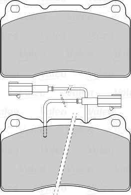 Valeo 302318 - Kit pastiglie freno, Freno a disco www.autoricambit.com