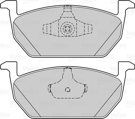 Valeo 302317 - Kit pastiglie freno, Freno a disco www.autoricambit.com