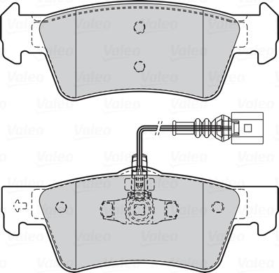 Valeo 302332 - Kit pastiglie freno, Freno a disco www.autoricambit.com