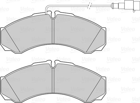 Valeo 302291 - Kit pastiglie freno, Freno a disco www.autoricambit.com