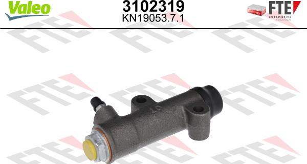 Valeo 3102319 - Cilindro secondario, Frizione www.autoricambit.com