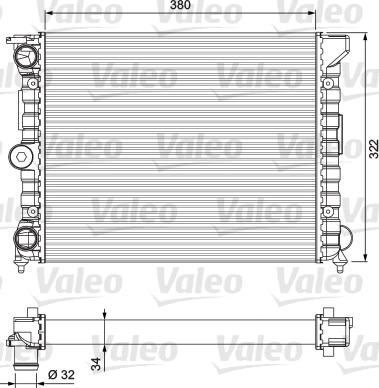 Valeo 383818 - Radiatore, Raffreddamento motore www.autoricambit.com