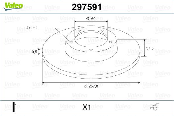 Valeo 297591 - Discofreno www.autoricambit.com