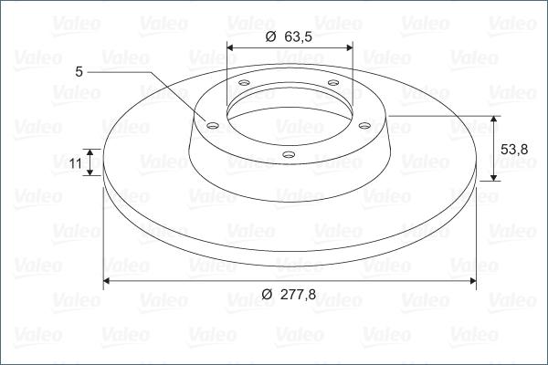 Valeo 297844 - Discofreno www.autoricambit.com