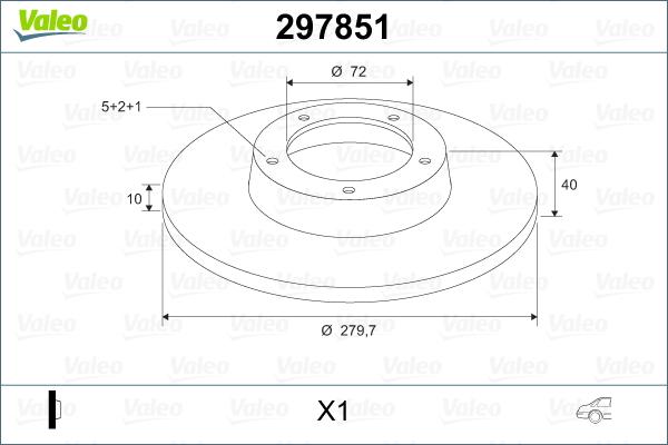 Valeo 297851 - Discofreno www.autoricambit.com