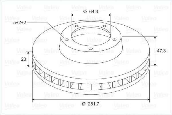 Valeo 297267 - Discofreno www.autoricambit.com