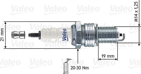 Valeo 246896 - Candela accensione www.autoricambit.com