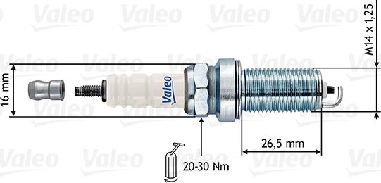 Valeo 246897 - Candela accensione www.autoricambit.com