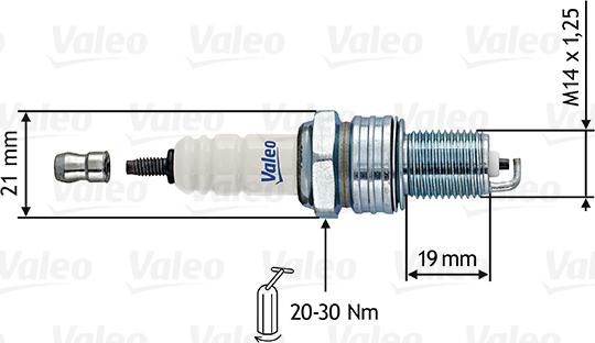 Valeo 246854 - Candela accensione www.autoricambit.com