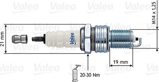 Valeo 246860 - Candela accensione www.autoricambit.com