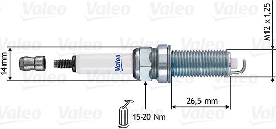 Valeo 246863 - Candela accensione www.autoricambit.com