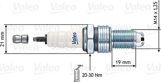 Valeo 246887 - Candela accensione www.autoricambit.com