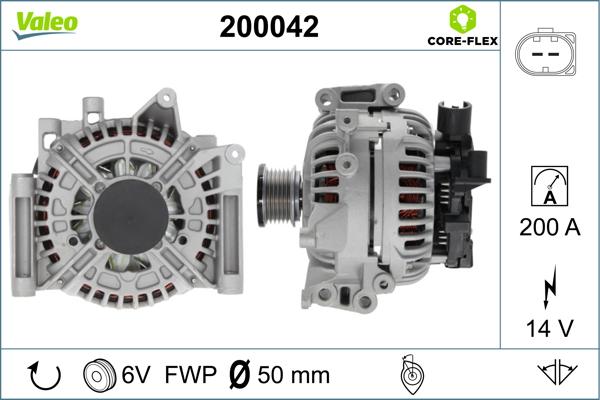 Valeo 200042 - Alternatore www.autoricambit.com