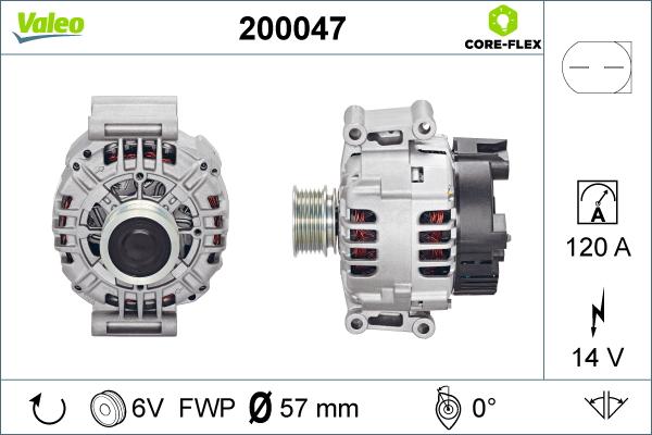 Valeo 200047 - Alternatore www.autoricambit.com