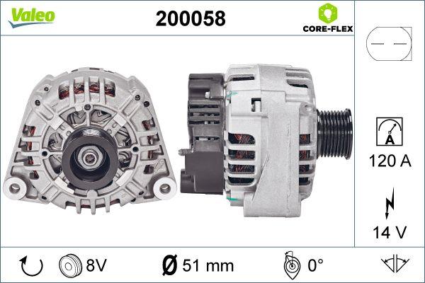 Valeo 200058 - Alternatore www.autoricambit.com