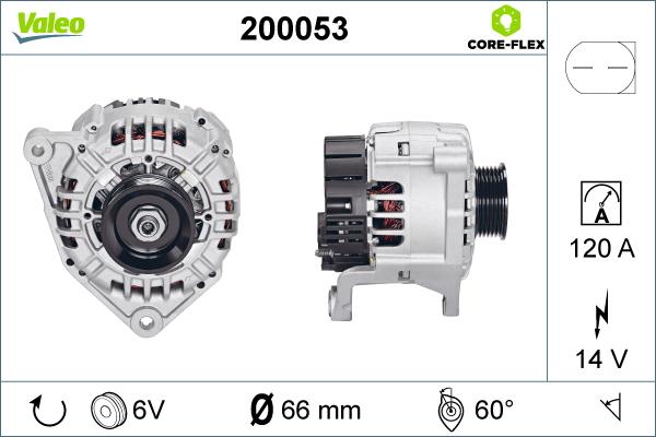 Valeo 200053 - Alternatore www.autoricambit.com