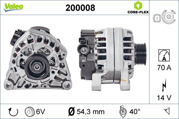 Valeo 200008 - Alternatore www.autoricambit.com