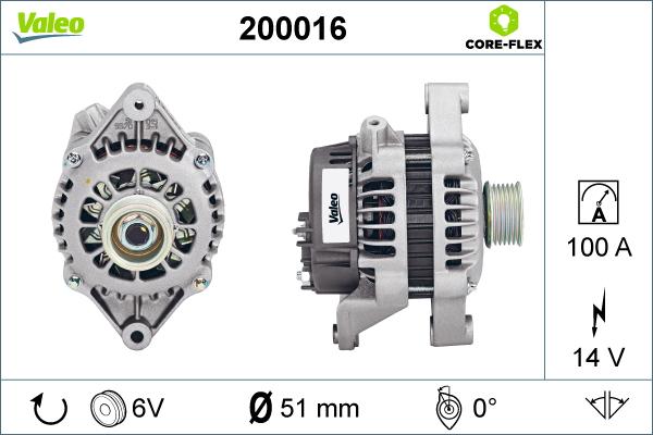 Valeo 200016 - Alternatore www.autoricambit.com