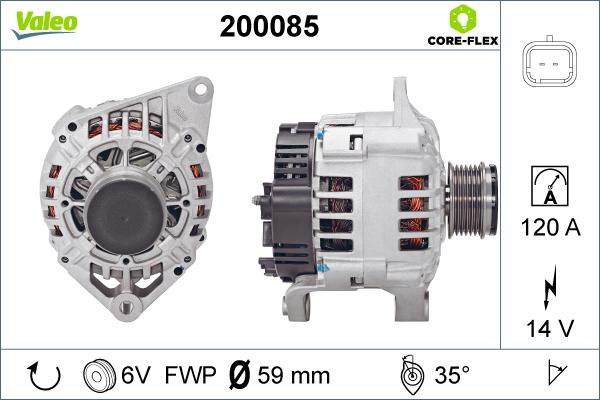 Valeo 200085 - Alternatore www.autoricambit.com