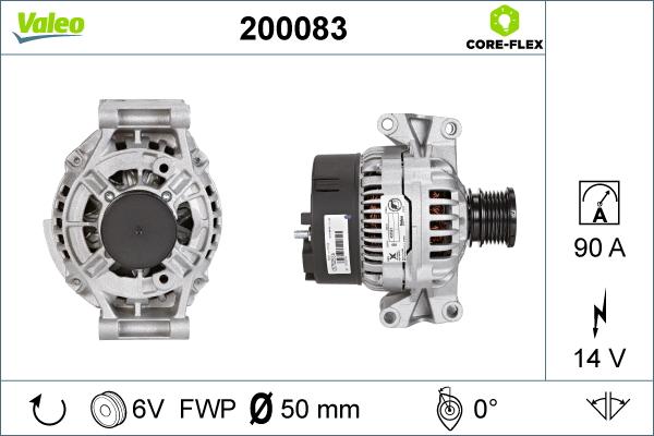 Valeo 200083 - Alternatore www.autoricambit.com