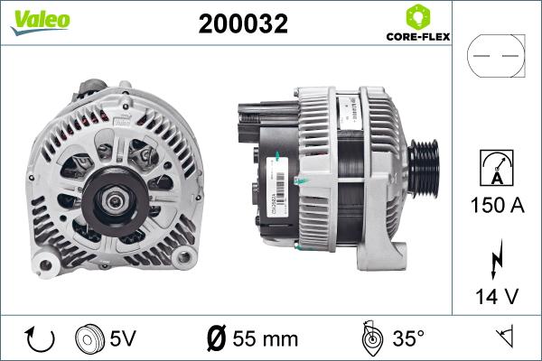 Valeo 200032 - Alternatore www.autoricambit.com