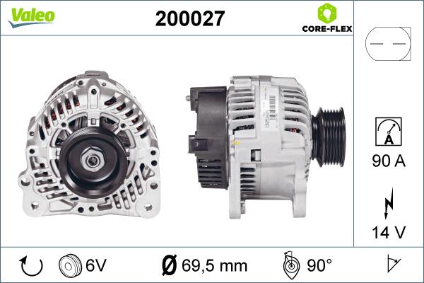 Valeo 200027 - Alternatore www.autoricambit.com