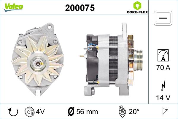 Valeo 200075 - Alternatore www.autoricambit.com