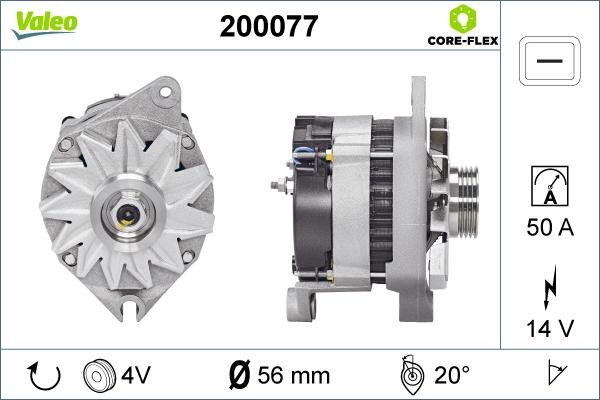 Valeo 200077 - Alternatore www.autoricambit.com