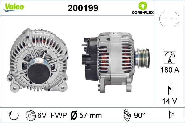 Valeo 200199 - Alternatore www.autoricambit.com