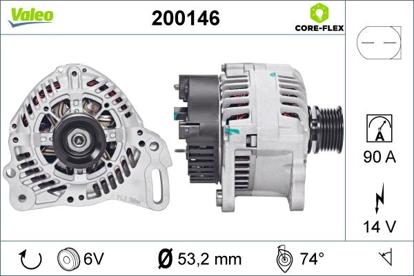 Valeo 200146 - Alternatore www.autoricambit.com