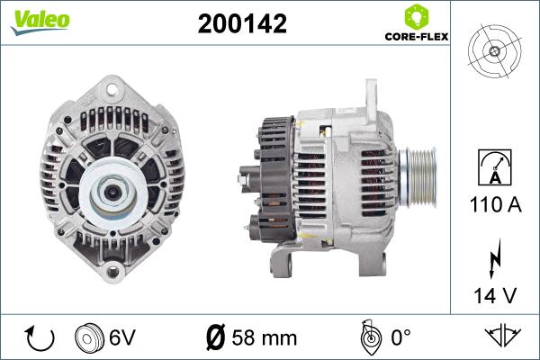 Valeo 200142 - Alternatore www.autoricambit.com