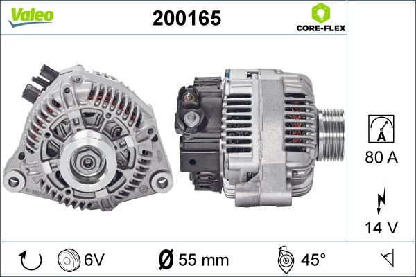 Valeo 200165 - Alternatore www.autoricambit.com