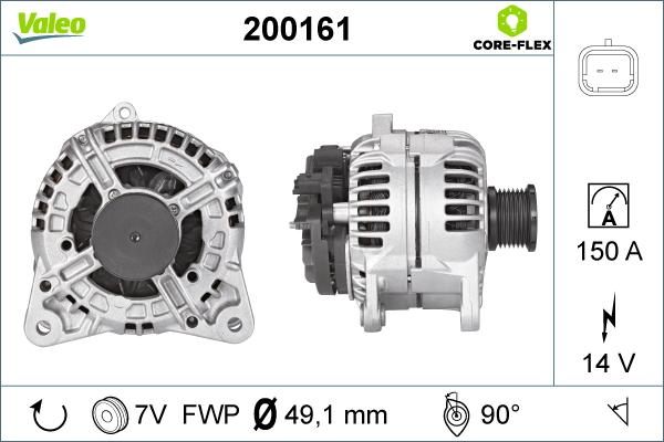 Valeo 200161 - Alternatore www.autoricambit.com