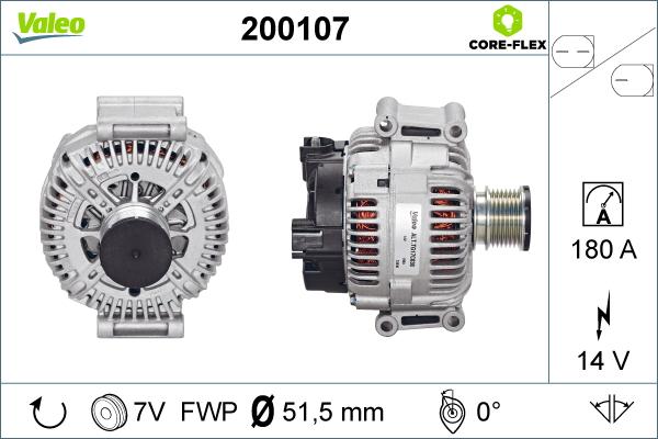 Valeo 200107 - Alternatore www.autoricambit.com